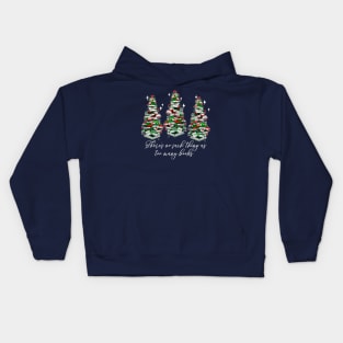 Christmas Book Trees, Librarian, Book Lovers, Love Reading Kids Hoodie